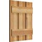 Ekena Millwork Spaced Board-n-Batten Shutters, Rough Sawn Western Red Cedar, 17 1/8W x 21H, PR RBS06S17X021RWR - alternate 2